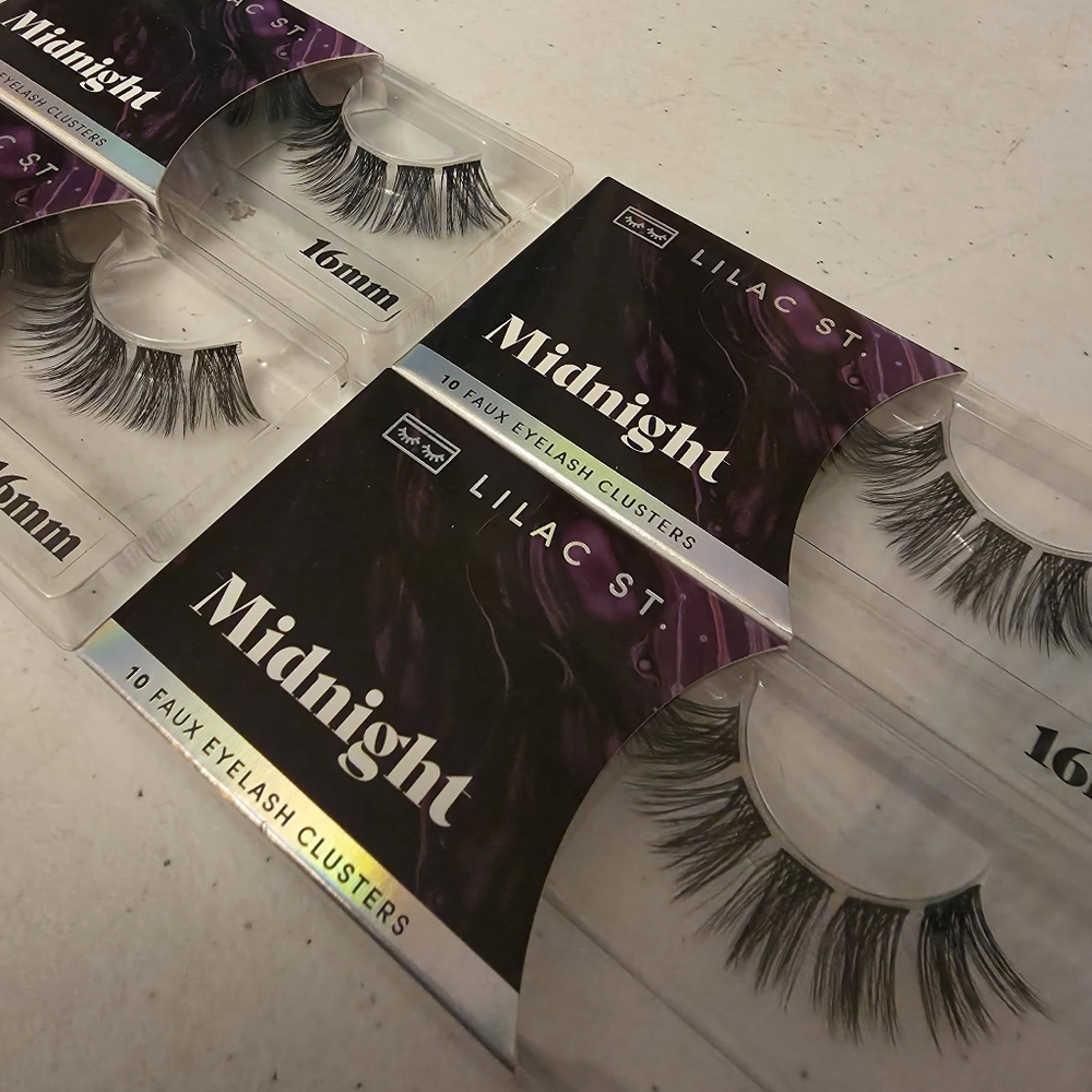Lilac Street Midnight Faux Eyelash Clusters 16mm